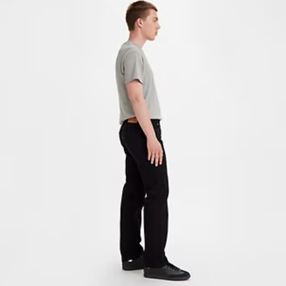 Levis Men's 501® Original Fit Button Fly Stretch Jeans Black Size 42x 31 - Picture 11 of 11